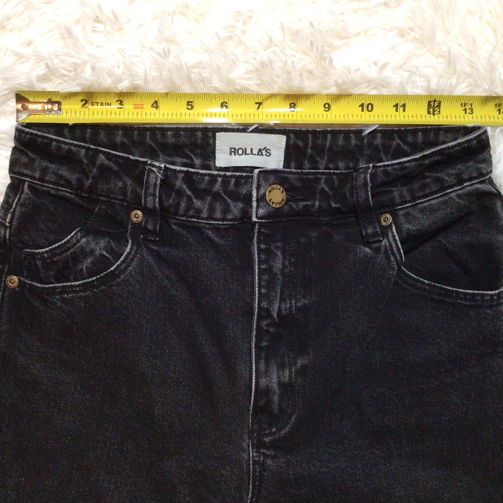 ROLLA’S Original Straight 27 Black Peachy Booty Butt Pockets Sexy Aussie S Petit - Picture 10 of 14